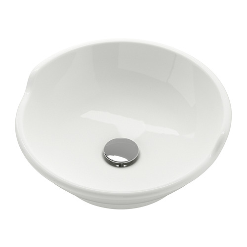 VÄSTERSJÖN - countertop wash-basin, white, 40 cm | IKEA Taiwan Online - PE946779_S4
