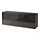 BESTÅ - TV bench with doors and drawers, black-brown/Selsviken high-gloss/brown smoked glass | IKEA Taiwan Online - PE527582_S1