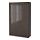 BESTÅ - storage combination with doors, black-brown/Selsviken high-gloss/brown | IKEA Taiwan Online - PE527606_S1