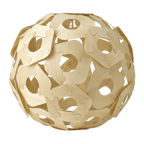 ÖDLEBLAD - pendant lamp shade, birch veneer, 48 cm | IKEA Taiwan Online - PE983618_S4