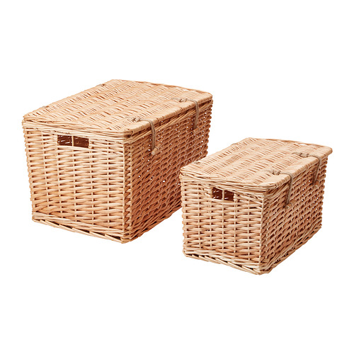 INSVEP - 附蓋收納盒 2件組, 柳木 | IKEA 線上購物 - PE837810_S4