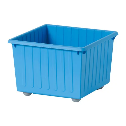 VESSLA - 附輪腳收納盒, 藍色, 39x39 公分 | IKEA 線上購物 - PE649296_S4