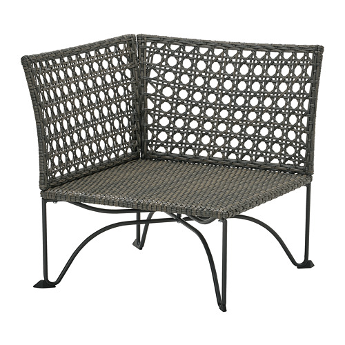 JUTHOLMEN - corner section, outdoor, dark grey-brown | IKEA Taiwan Online - PE792560_S4