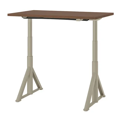IDÅSEN - 升降式工作桌, 棕色/米色, 120x70 公分 | IKEA 線上購物 - PE739670_S4