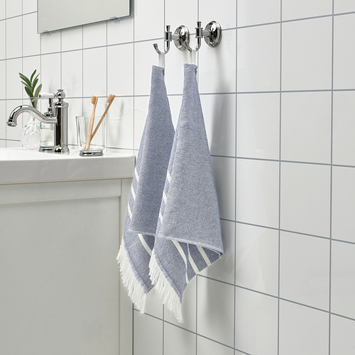 SIESJÖN - 毛巾, 藍色/白色 | IKEA 線上購物 - PE837910_S4