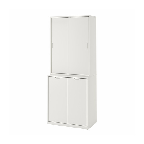 TONSTAD - 滑門收納組合, 淺乳白色, 81x47x201 公分 | IKEA 線上購物 - PE946959_S4