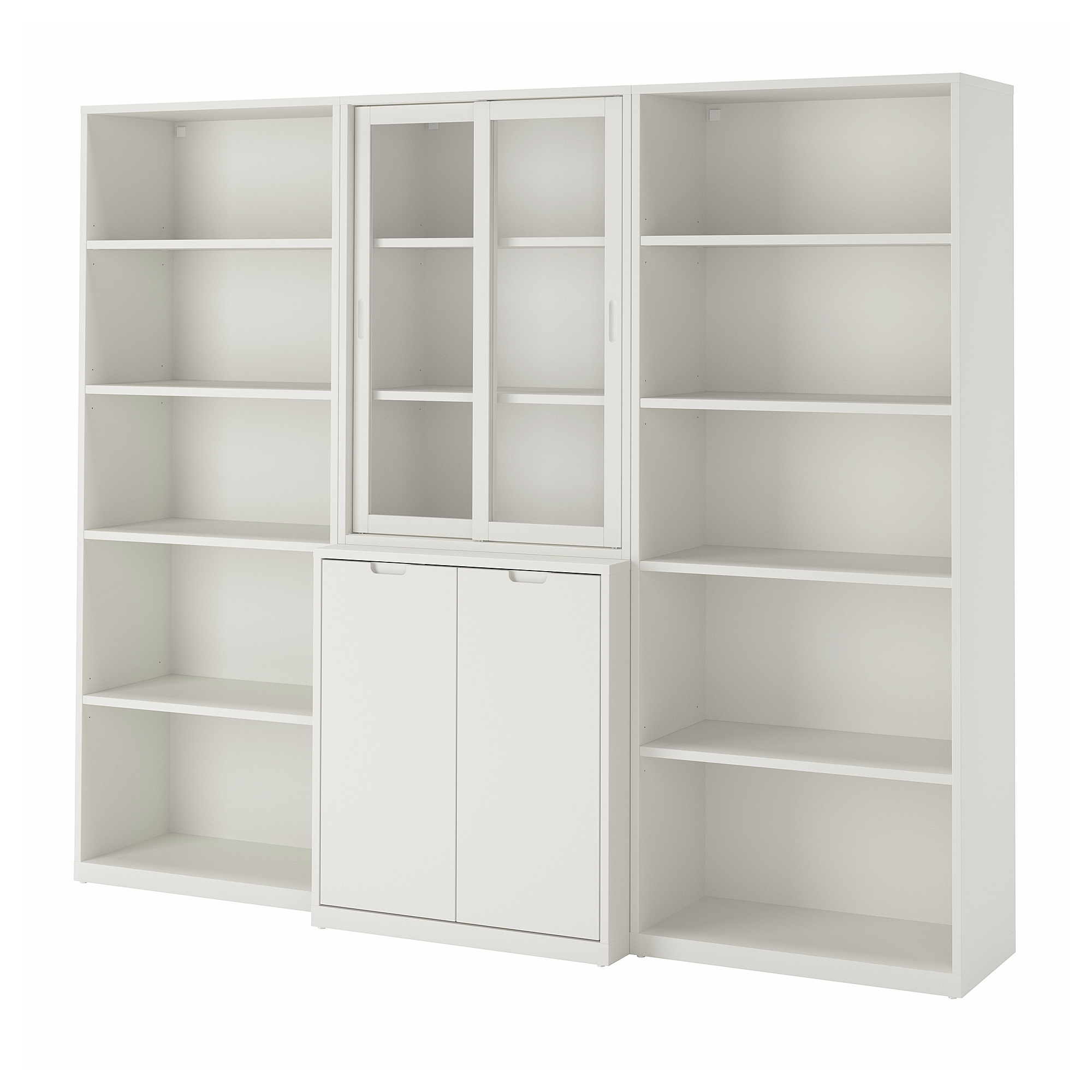 TONSTAD storage comb w sliding glass doors