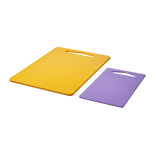 BERGTUNGA - chopping board, set of 2, bright yellow/lilac | IKEA Taiwan Online - PE983669_S4