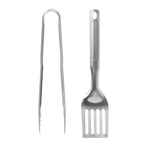 GRILLTIDER - 2-piece barbecue tools set, stainless steel | IKEA Taiwan Online - PE983677_S4