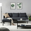 GLOSTAD 3-seat sofa with chaise longue