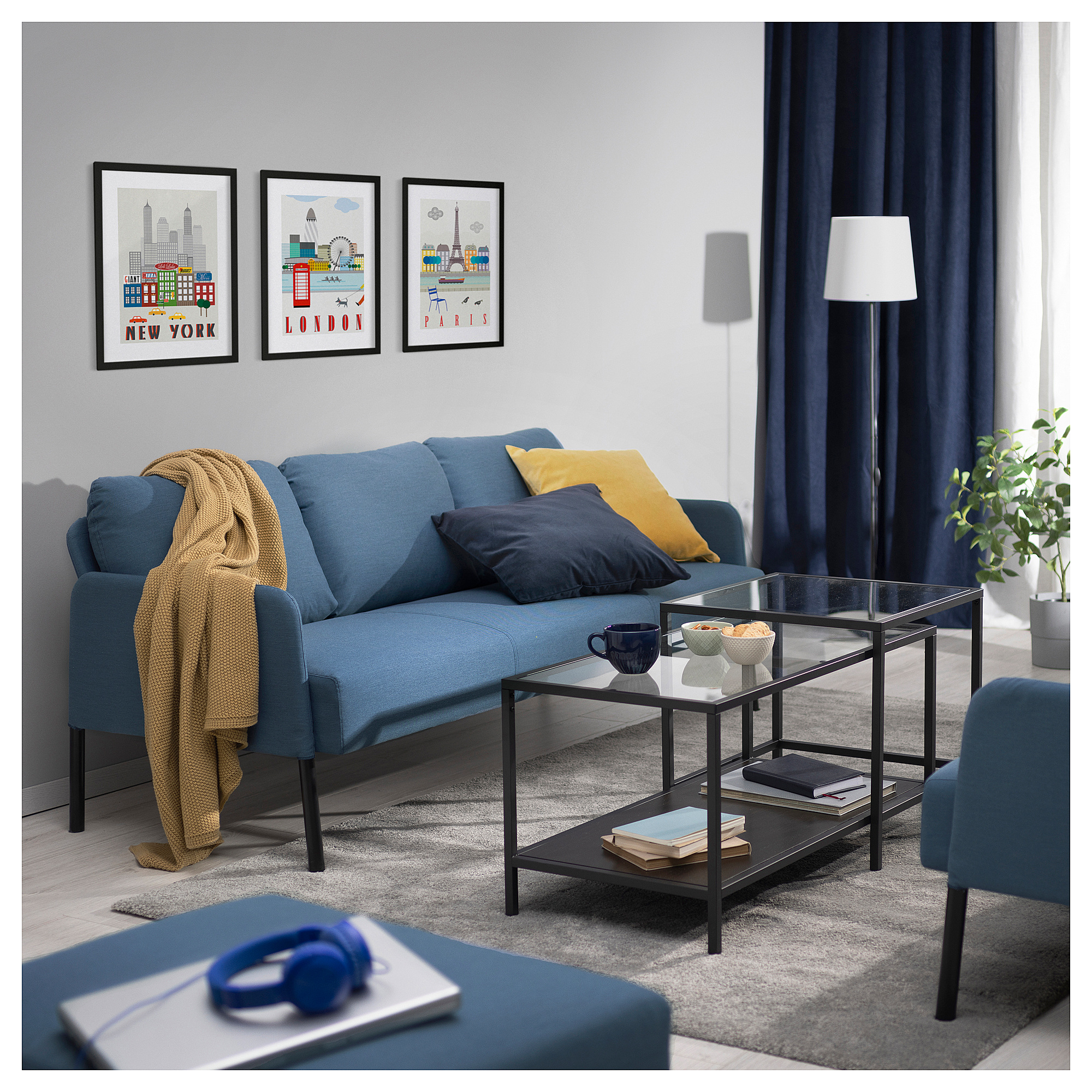 GLOSTAD 3-seat sofa