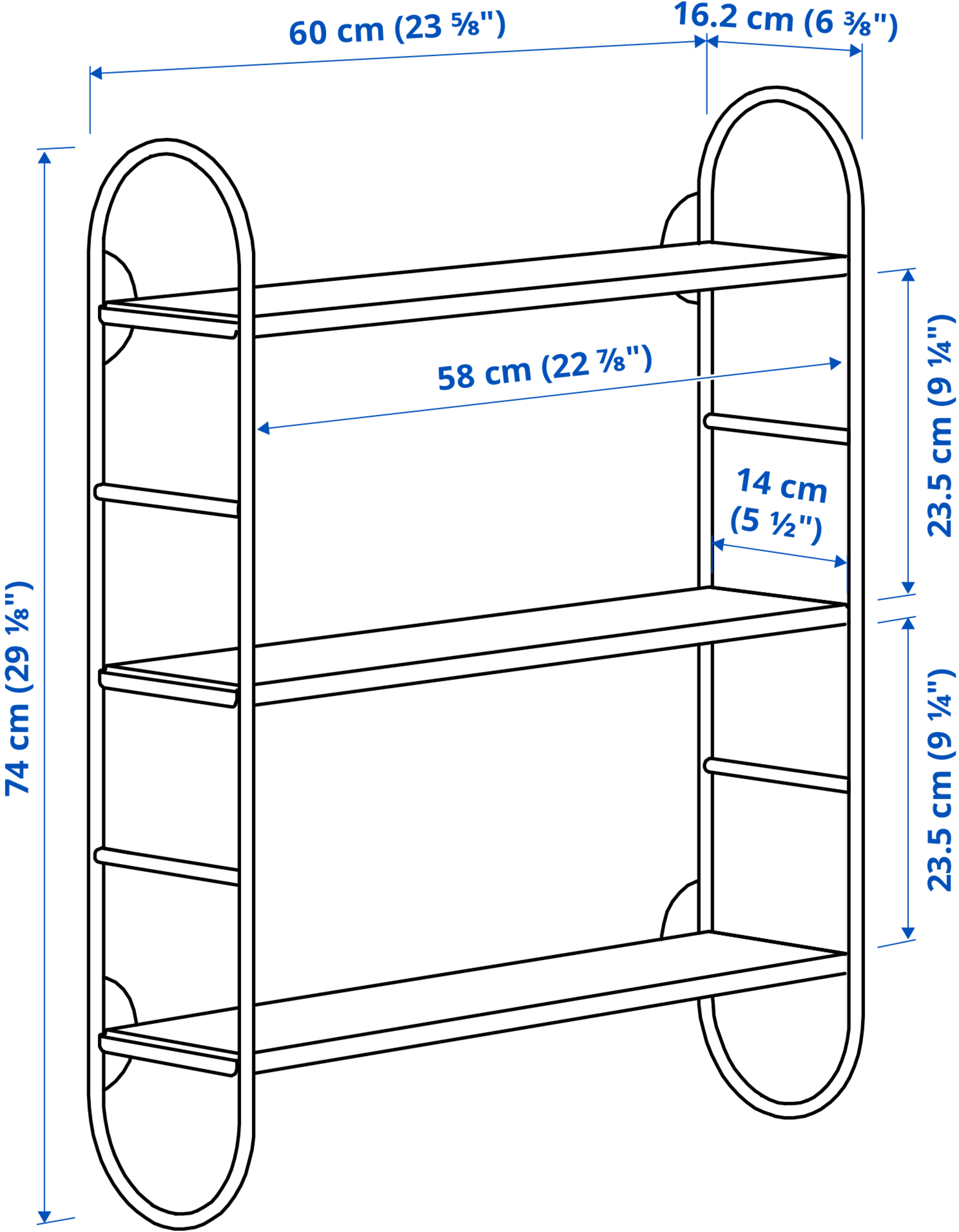 FÄRGSÄTTARE wall shelf