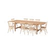 KARSKÄR/HÖGVED table and 8 chairs