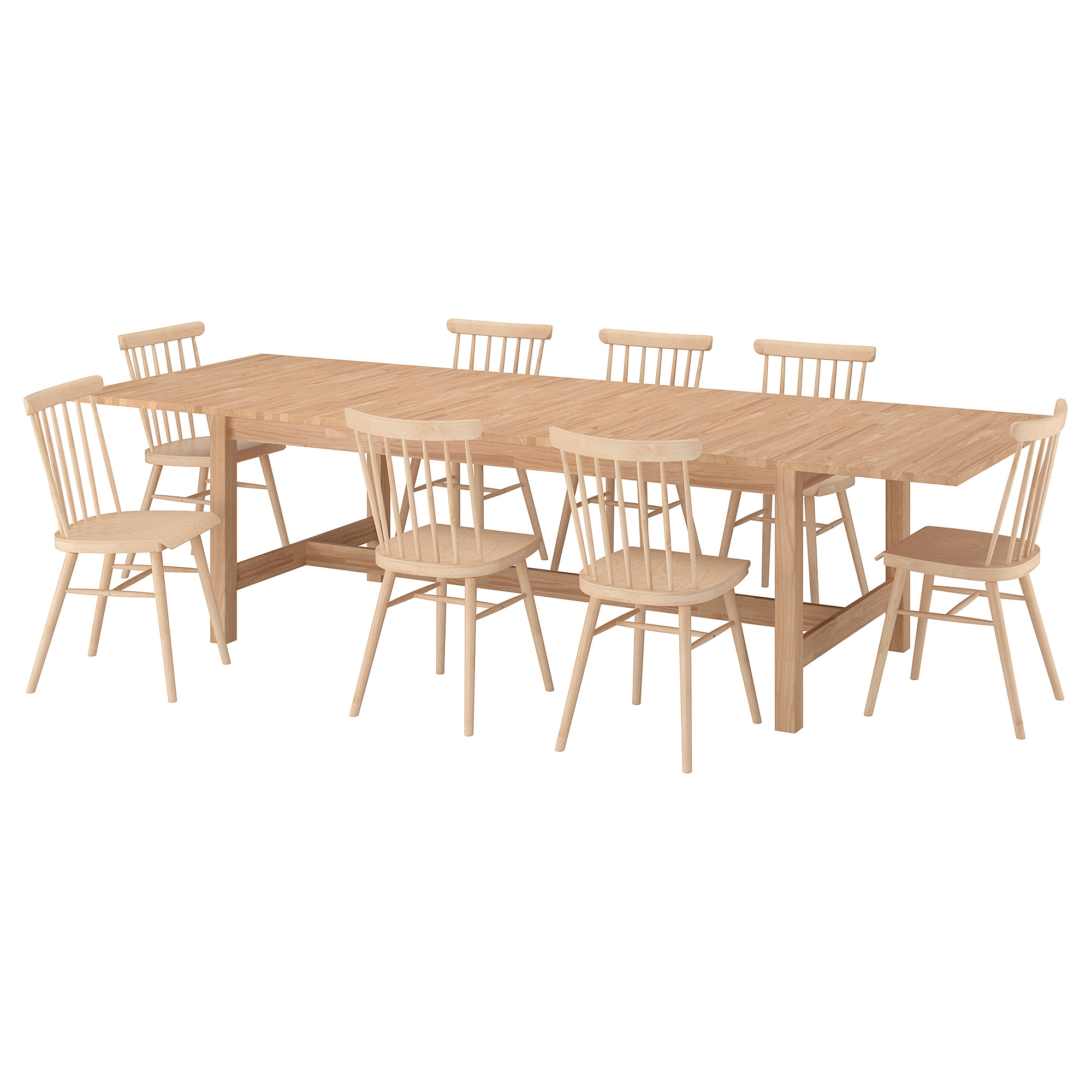 KARSKÄR/HÖGVED table and 8 chairs