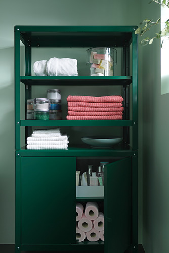 KOLBJÖRN - 層架組附收納櫃, 綠色 | IKEA 線上購物 - PH166522_S4