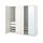 PAX/TYSSEDAL - 衣櫃, 白色/鏡面, 200x60x201公分 | IKEA 線上購物 - PE792752_S1