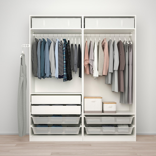 PAX/TYSSEDAL - 衣櫃, 白色/鏡面, 200x60x236公分 | IKEA 線上購物 - PE792781_S4
