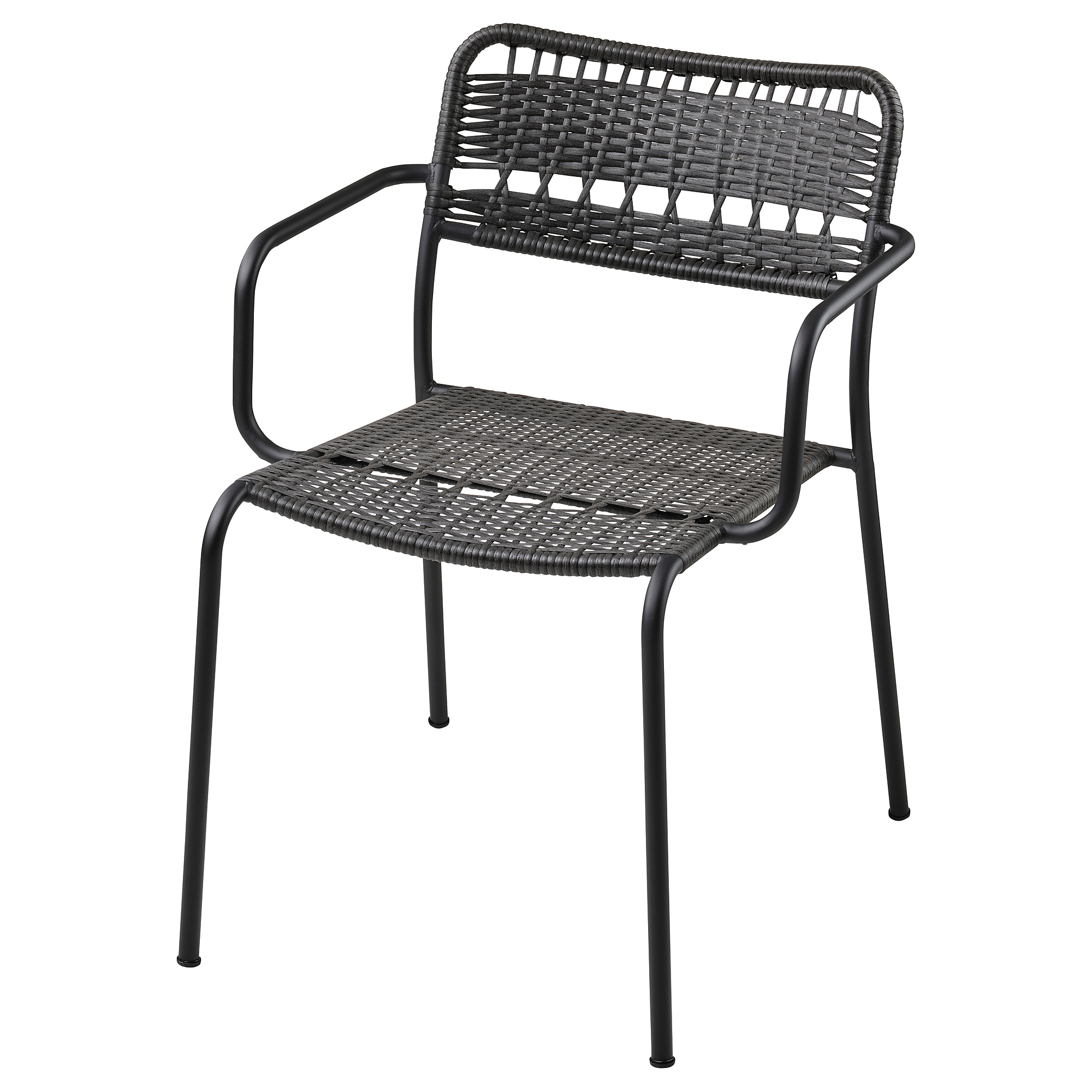 LÄCKÖ chair with armrests, outdoor