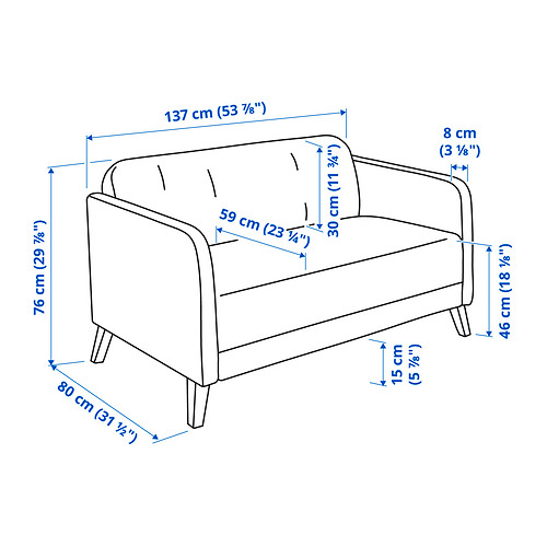 LINANÄS 2-seat sofa