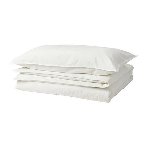 ÄNGSLILJA - 被套附一個枕頭套, 白色, 150x200/50x80 公分 | IKEA 線上購物 - PE878966_S4