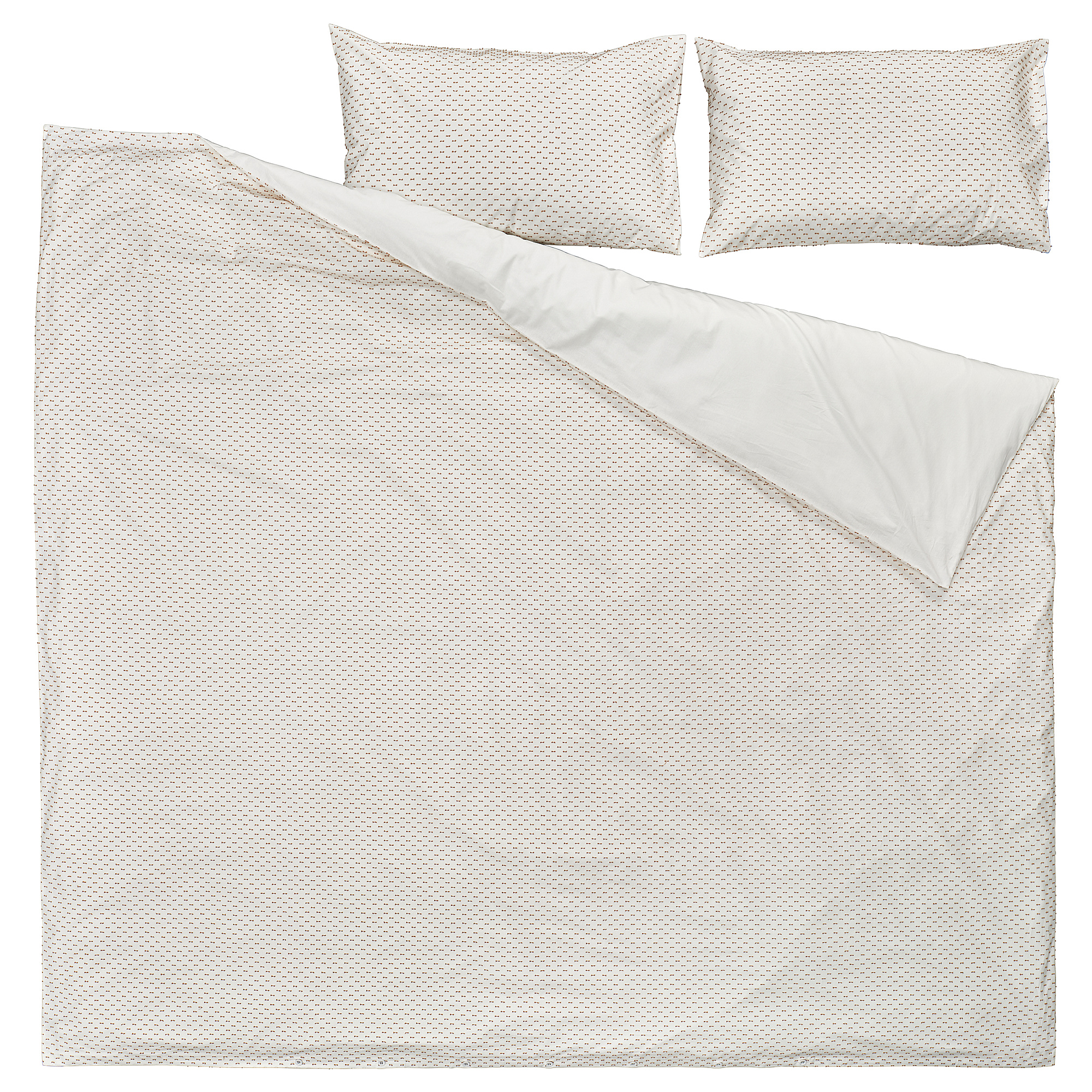 BANDKNIPPE duvet cover and 2 pillowcases