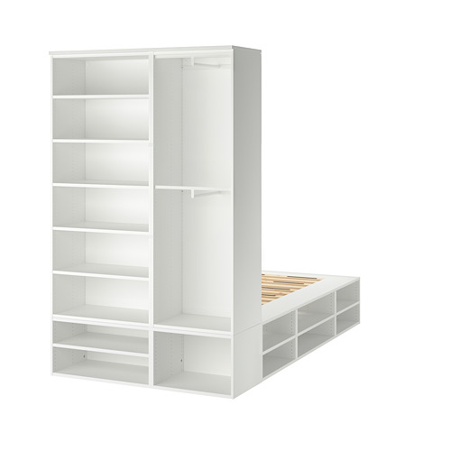 PLATSA - bed frame with storage, white | IKEA Taiwan Online - PE778577_S4