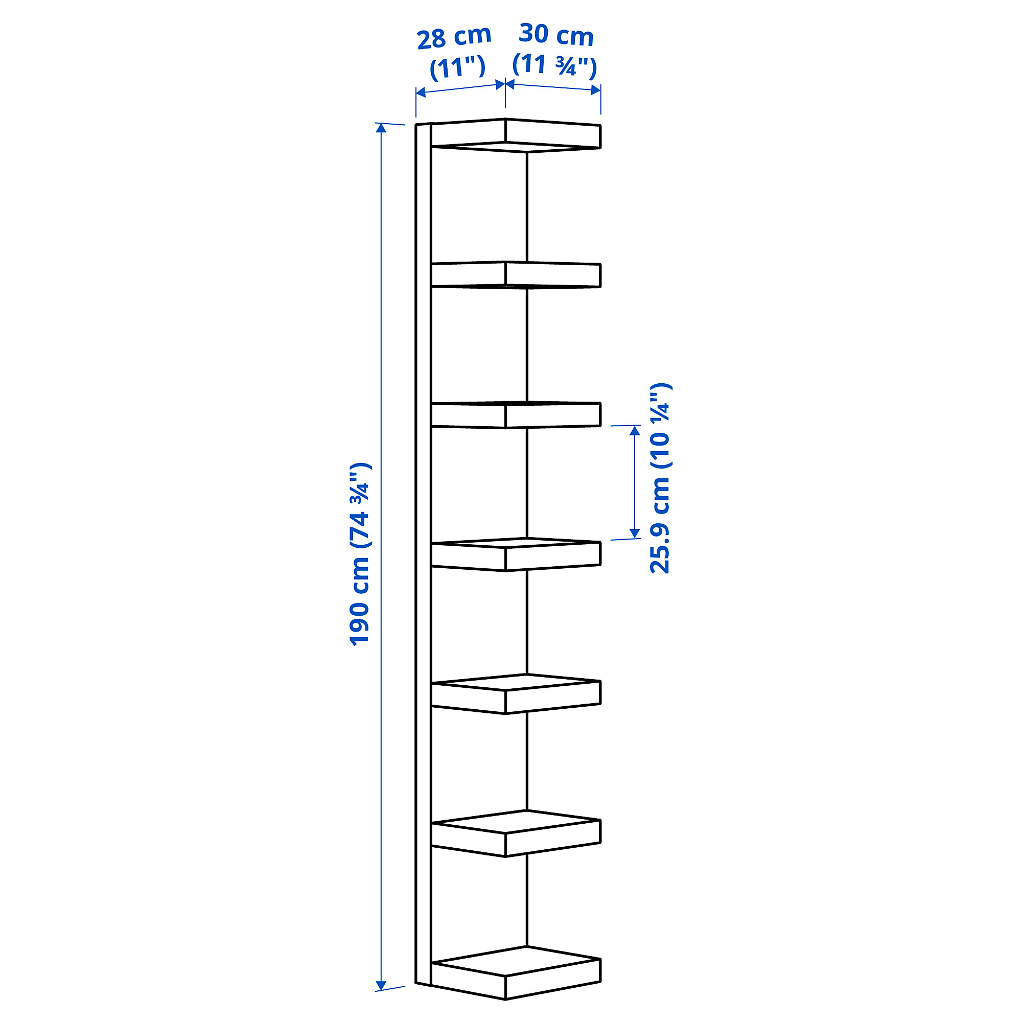 LACK 上牆式層架組