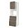 METOD/MAXIMERA - high cab f oven w door/3 drawers, white/Voxtorp walnut effect | IKEA Taiwan Online - PE589182_S1