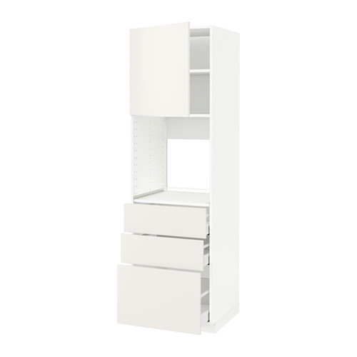 METOD/MAXIMERA - high cab f oven w door/3 drawers, white/Veddinge white | IKEA Taiwan Online - PE589206_S4