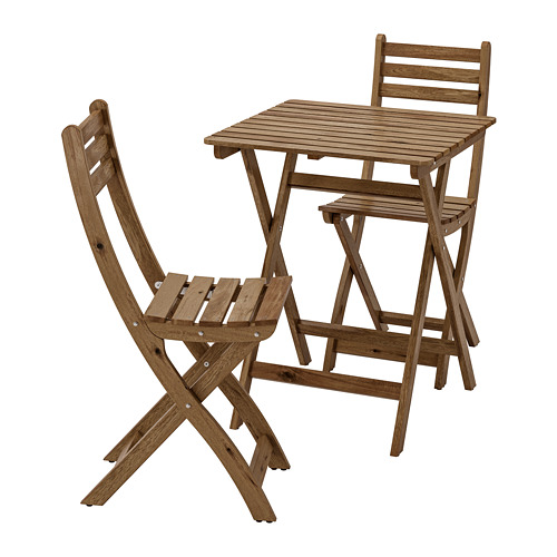 ASKHOLMEN - 戶外餐桌椅組, 灰棕色 | IKEA 線上購物 - PE740060_S4