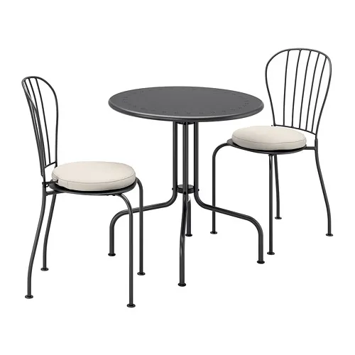 LÄCKÖ - 戶外餐桌椅組，灰色/Frösön/Duvholmen 米色 | IKEA 線上購物 - PE740067_S4