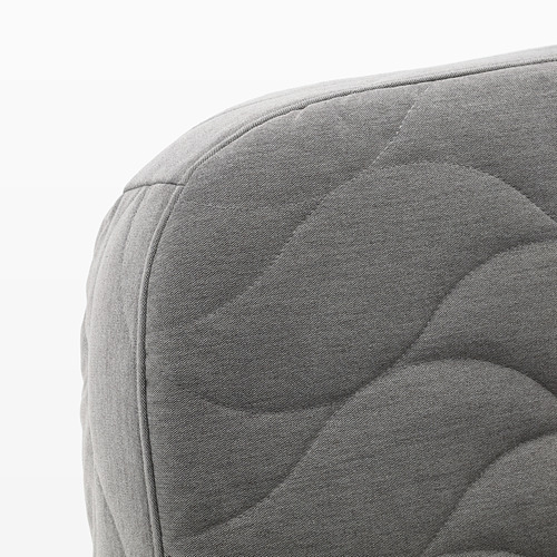 NYHAMN - 沙發床附靠枕, 附泡棉床墊/Knisa 灰色/米色 | IKEA 線上購物 - PE641238_S4