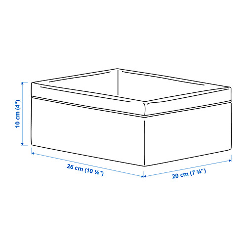 BAXNA - 收納盒, 灰色/白色 | IKEA 線上購物 - PE792841_S4