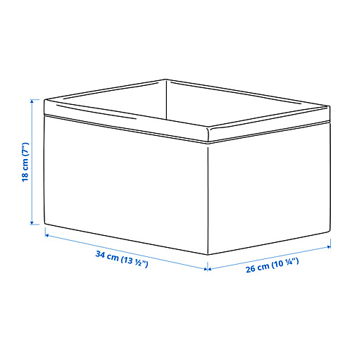 BAXNA - 收納盒, 灰色/白色 | IKEA 線上購物 - PE792839_S4