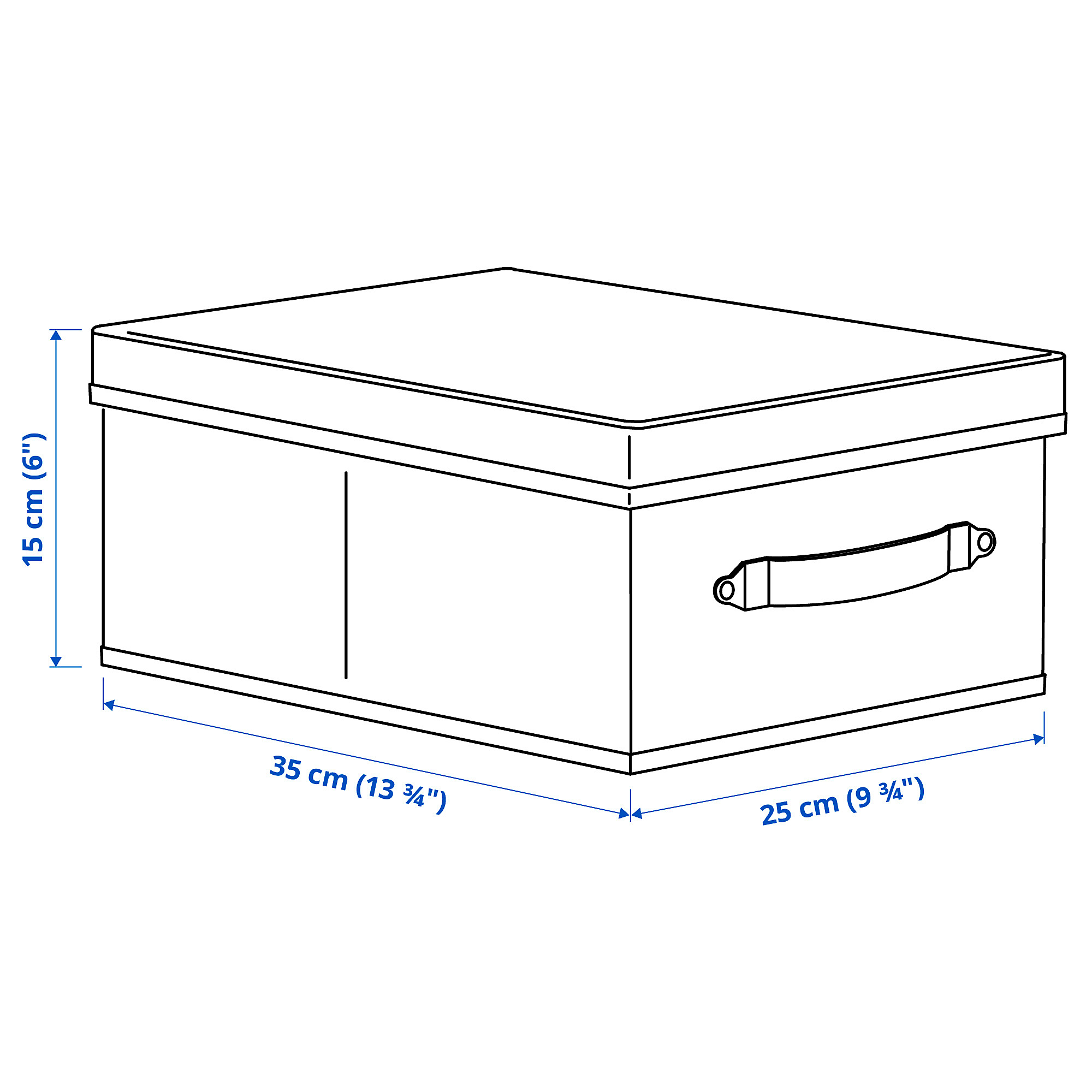 BLÄDDRARE box with lid