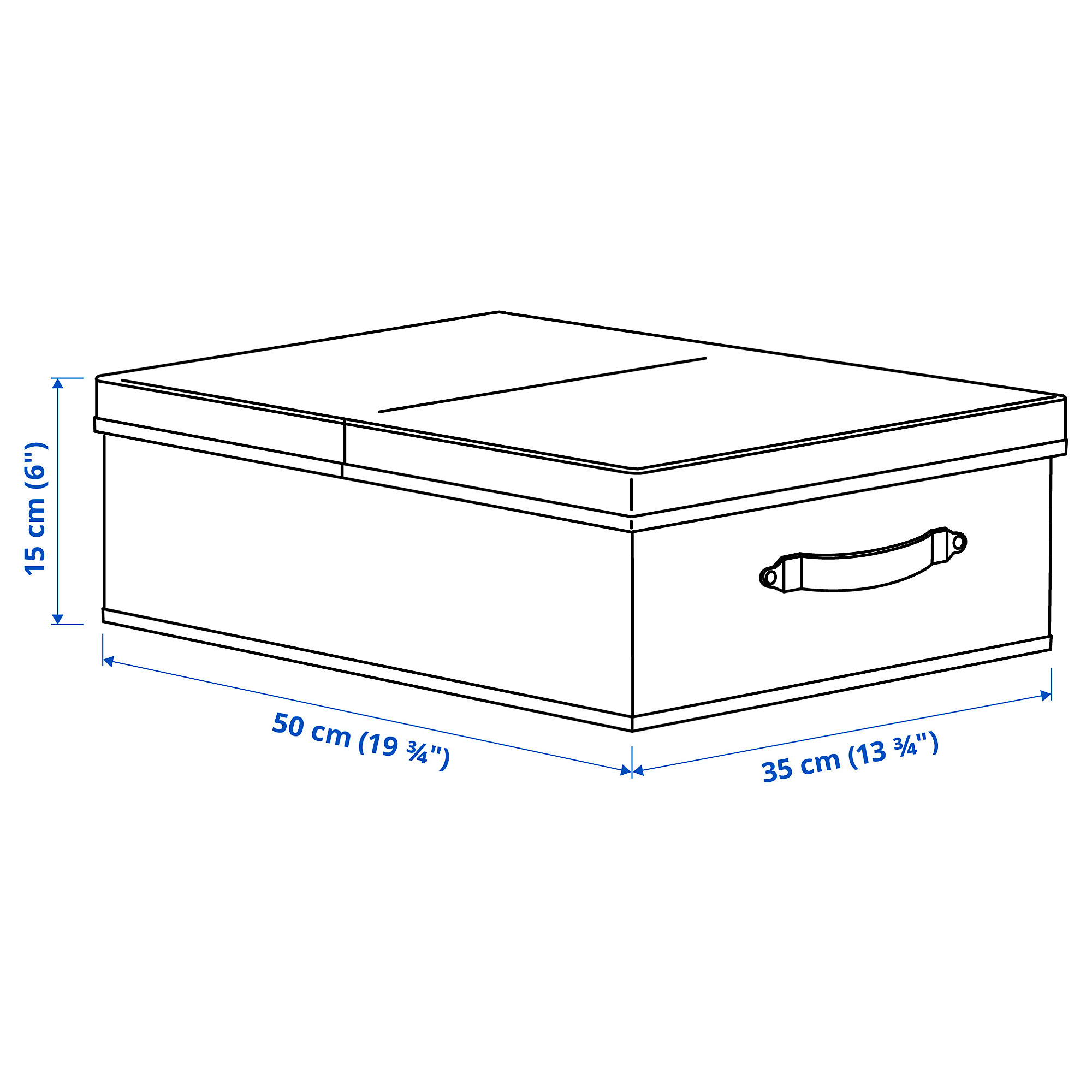 BLÄDDRARE box with lid