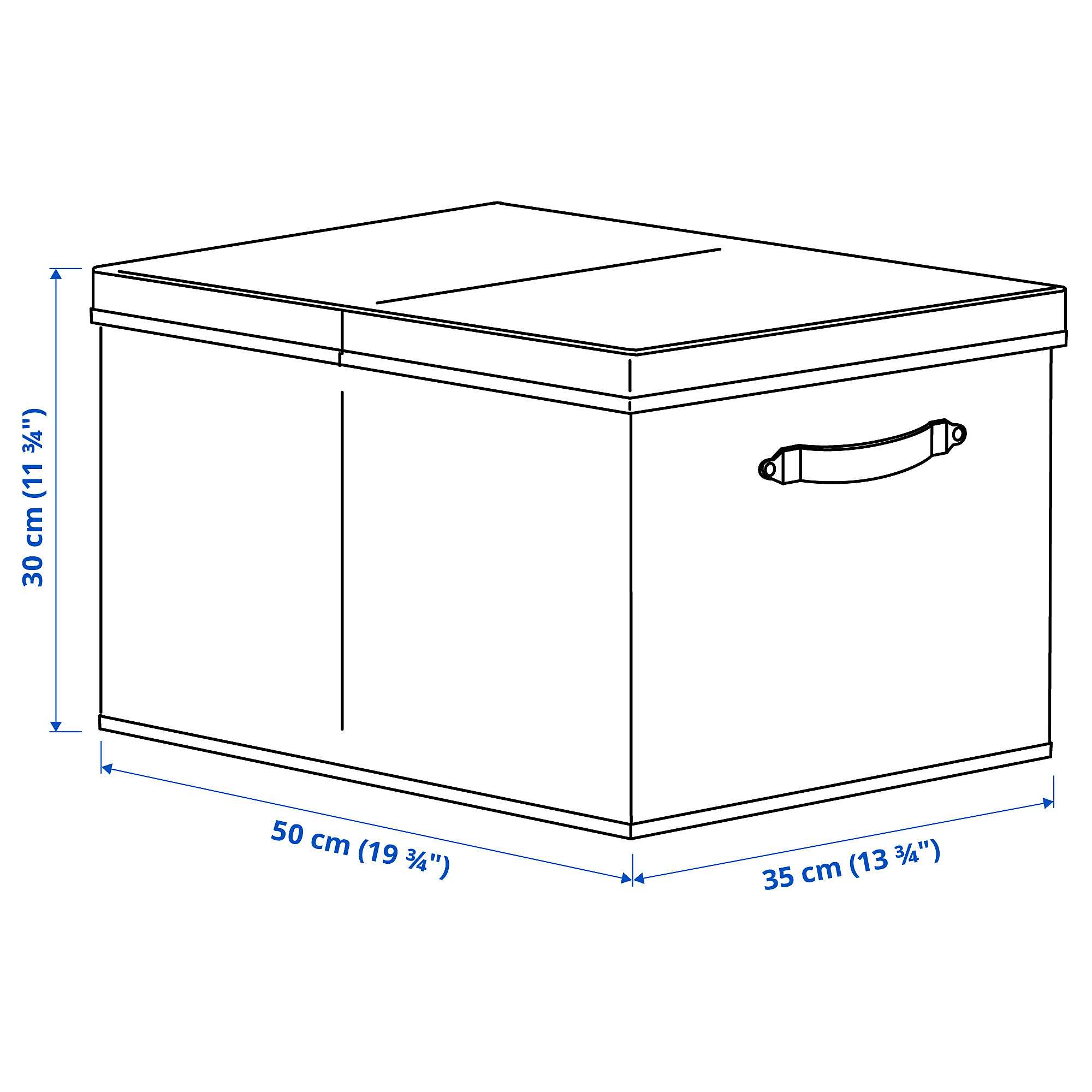 BLÄDDRARE box with lid