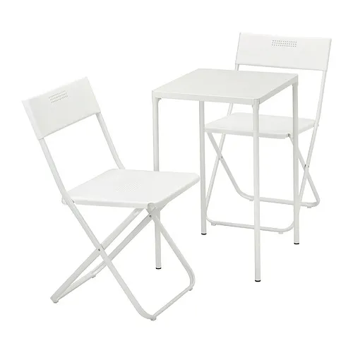 FEJAN - 戶外餐桌椅組, 白色/白色 | IKEA 線上購物 - PE838191_S4