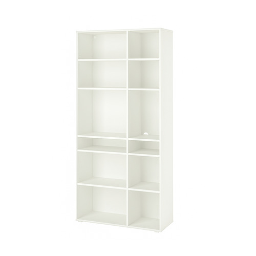 VIHALS - shelving unit with 10 shelves, white, 95x37x200 cm | IKEA Taiwan Online - PE838110_S4