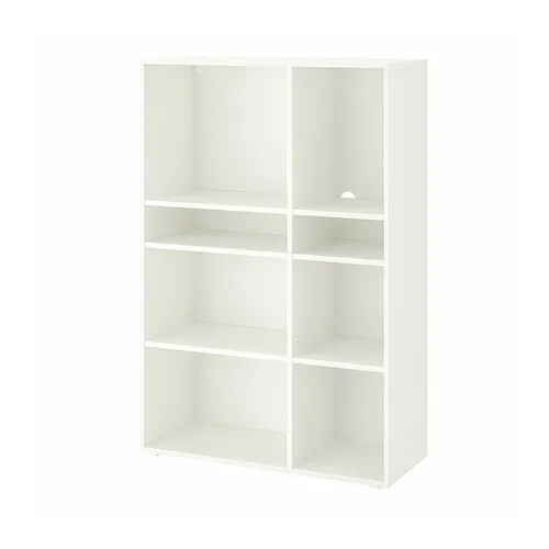 VIHALS - 層架組附6塊層板, 白色, 95x37x140 公分 | IKEA 線上購物 - PE838112_S4