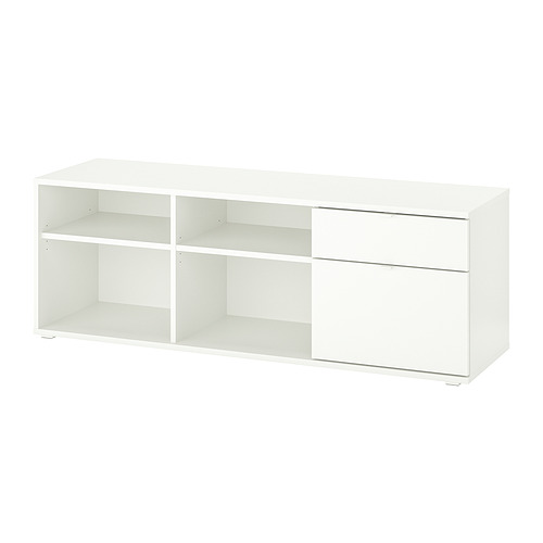 VIHALS - TV bench, white, 146x37x50 cm | IKEA Taiwan Online - PE838111_S4
