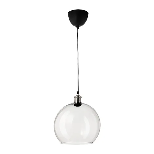 JAKOBSBYN/JÄLLBY - pendant lamp, clear glass/nickel-plated | IKEA Taiwan Online - PE947076_S4