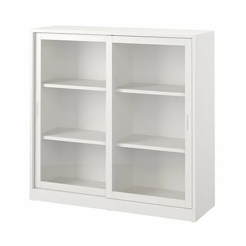 TONSTAD - 玻璃滑門櫃, 淺乳白色, 120x37x116 公分 | IKEA 線上購物 - PE947095_S4