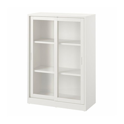 TONSTAD - 玻璃滑門櫃, 淺乳白色, 81x37x116 公分 | IKEA 線上購物 - PE947097_S4