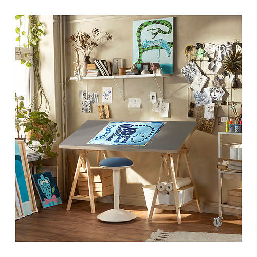 LAGKAPTEN/MITTBACK 書桌/工作桌