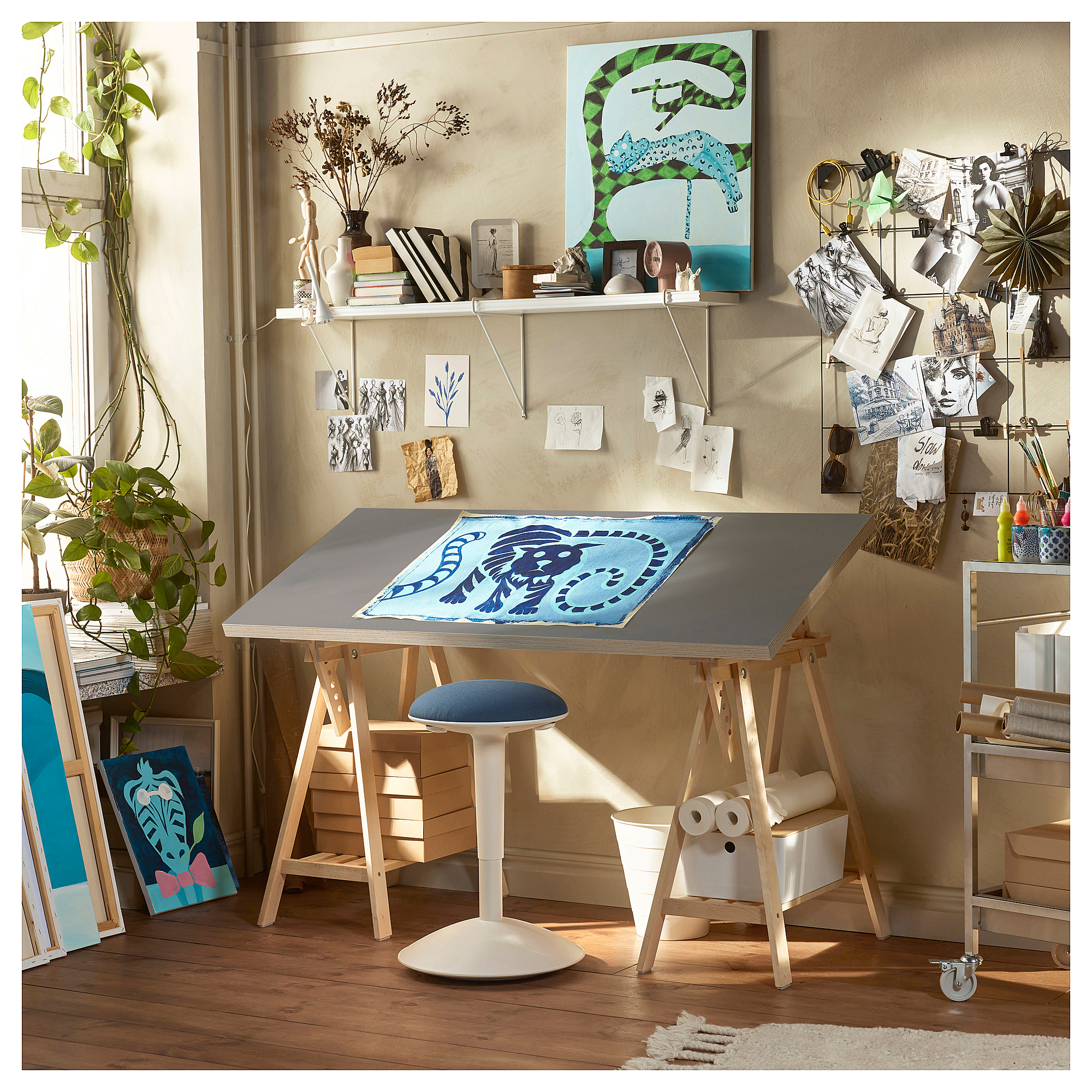 LAGKAPTEN/MITTBACK 書桌/工作桌