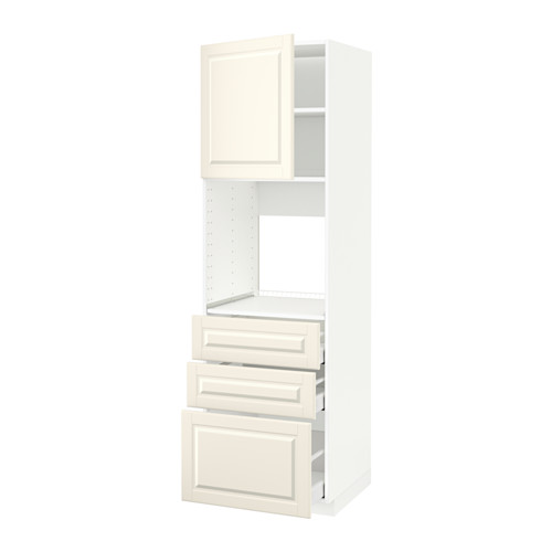 METOD/MAXIMERA - high cab f oven w door/3 drawers, white/Bodbyn off-white | IKEA Taiwan Online - PE589245_S4