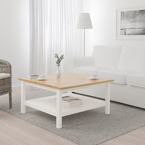 HEMNES - 咖啡桌, 染白色/淺棕色 | IKEA 線上購物 - PE671195_S4