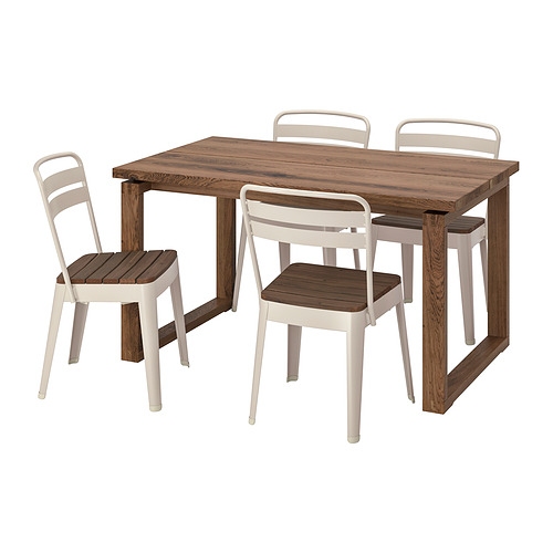 MÖRBYLÅNGA/NORRMANSÖ table and 4 chairs