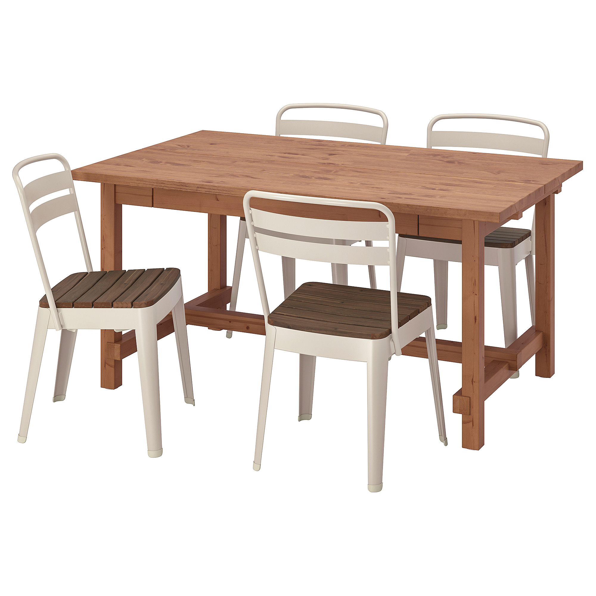 NORDVIKEN/NORRMANSÖ table and 4 chairs